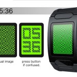 Optical Illusion LED Watch, наручные часы с зеленым лабиринтом, вместо циферблата