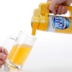 Налей бокал пива с пенной шапкой из алюминиевых банок