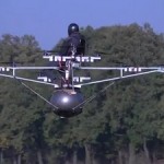 Первый электрический мультикоптер с человеком на борту поднялся в воздух