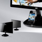 Монитор AOC e2343Fi с док станцией для iPhone