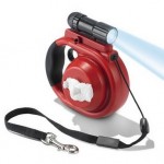 Продвинутый рулетка поводок для собак с фонариком.