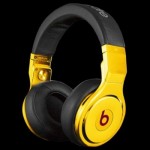 Золотые наушники Beats Pro by Dr. Dre