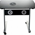 Стол с колонками, вентилятором и USB портами для ноутбука