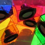Разноцветные полупрозрачные компьютерные колонки ColorSonik Computer Speakers