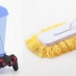 Швабра и мусорное ведро на радиоуправлении незаменимые вещи в хозяйстве