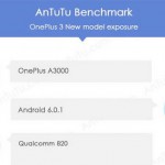 Смартфон  OnePlus 3 будет иметь 3Гб ОЗУ, 1080p  экран и процессор  Snapdragon 820
