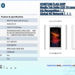 Смартфон HomTom HT10 будет собран на базе процессора Mediatek Helio X20