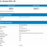 На  Geekbench появилась информация о смартфоне Alcatel idol 5s