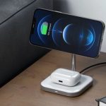 Подставка для смартфон Satechi Magnetic имеет два встроенных зарядных устройства