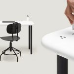 Norm Model B — офисный стол со столешницей из камня