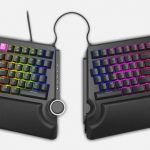 Cloud Nine Ergo TKL — механическая эргономичная клавиатура с колесом регулировки