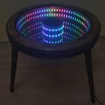 Журнальный столик со светодиодной подсветкой с эффектом глубины стоит 450 долларов