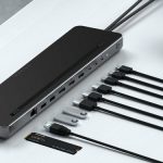 Док-станция Satechi Dual Dock Stand для ноутбуков поддерживает подключение двух 4К мониторов
