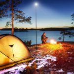 Tevole Lantern – фонарик с телескопической подставкой и пультом дистанционного управления  для кемпинга