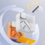 Корпус полностью беспроводных наушников QCY MeloBuds Neo сделан прозрачным и имеет экран