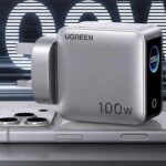 Ugreen представила Nexode Pro 100W — компактное GaN зарядное устройство с цветным экраном